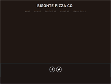 Tablet Screenshot of bisontepizzaco.com
